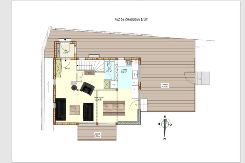 Chalet La Plagne Montalbert Pied Des Pistes Exterior foto